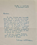 MARCEAU (Félicien). | Deux lettres autographes signées adressées à Madeleine Chapsal.