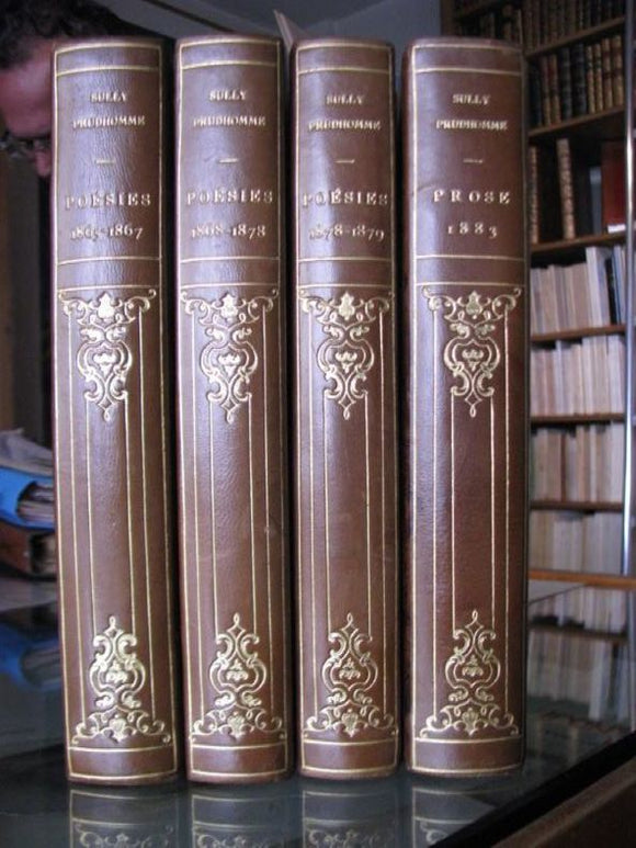 SULLY PRUDHOMME. | Poésies 1865-1879 (Stances et poèmes, Les Ecuries d'Augias, Croquis italiens, Les Epreuves - Les Solitudes, Impressions de la guerre, Les Vaines tendresses, La France, La révolte des fleurs, Poésies diverses, Les Destins, Le Z...