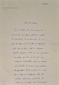 GARDEL (Louis). | Lettre autographe signée adressée à Jacques Brenner.