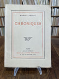 PROUST (Marcel). | Chroniques.