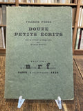 PONGE (Francis). | Douze petits écrits.
