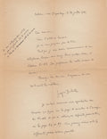 BATAILLE (Georges). | Réunion de 4 lettres autographes signées adressées à Jacques Peuchmaurd.