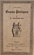 GIRARDIN (Delphine de), GAY (Delphine). | Nouveaux essais poétiques.