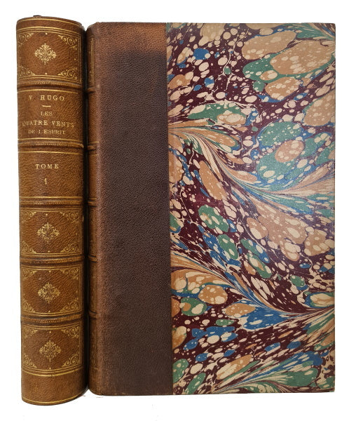 HUGO (Victor). | Les Quatre Vents de l'esprit (Le livre satirique. Le livre dramatique. Le livre lyrique. Le livre épique).