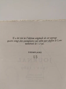 LEIRIS (Michel). | Journal (1922-1989). Édition établie, présentée et annotée par Jean Jamin.
