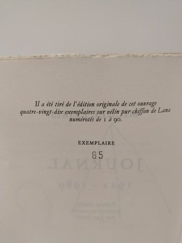 LEIRIS (Michel). | Journal (1922-1989). Édition établie, présentée et annotée par Jean Jamin.