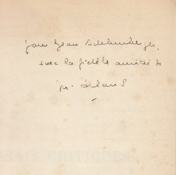 ARLAND (Marcel). | Essais critiques.