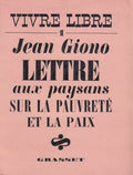 GIONO (Jean). | Lettre aux paysans sur la pauvreté et la paix. Précisions.