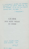 PAULHAN (Jean), CALET (Henri). | Guide d'un petit voyage en Suisse.