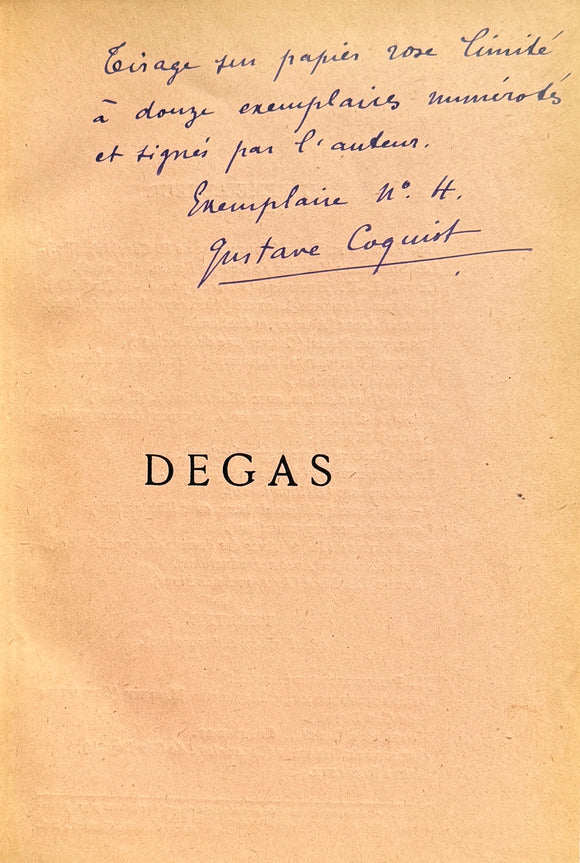 DEGAS COQUIOT (Gustave) | Degas.