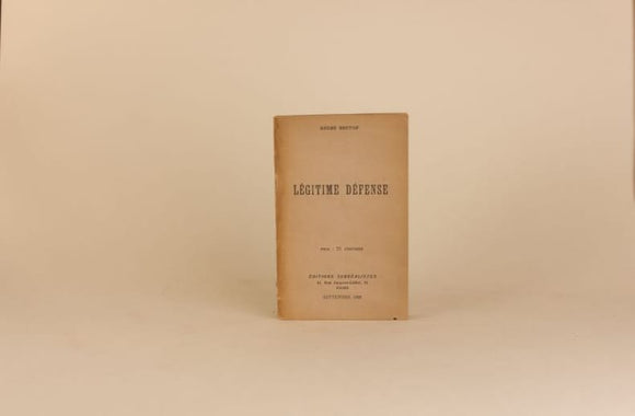 BRETON (André). | Légitime Défense.