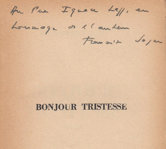 SAGAN (Françoise). | Bonjour tristesse.