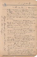 VERLAINE (Paul). | Lettre autographe signée adressée à son ami Edmond Lepelletier.