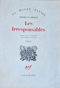 BROCH (Hermann). | Les irresponsables. Traduit de l'allemand par Andrée R. Picard.