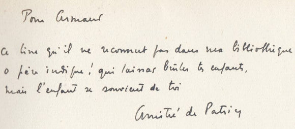 LA TOUR DU PIN (Patrice de). | Le Lucernaire. Livre I.