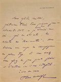 WOLFF (Pierre). | Une lettre autographe signée et une carte autographe signée adressées à Jules Claretie.