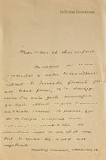 BROGLIE (Duc de). | Lettre autographe signée adressée à Jules Claretie.