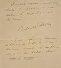 FLERS (Robert de). | Une lettre autographe signée adressée à Jules Claretie.