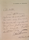 ADAM (Paul). | Deux lettres et une carte-lettre autographes signées adressées à Jules Claretie.