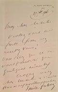 FABRE (Emile). | Lettre autographe signée adressée à Jules Claretie.
