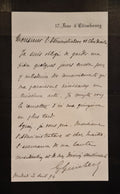 GUICHES (Gustave). | Une lettre et une carte-lettre autographes signées adressées à Jules Claretie.