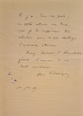 VALABREGUE (Albin). | Deux lettres autographes signées adressées à Jules Claretie.