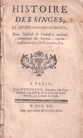 ALLETZ (Pons-Augustin). | Histoire des singes et autres animaux curieux...