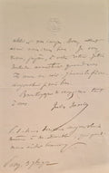 JANIN (Jules). | Lettre autographe signée adressée à Ambroise Firmin Didot, son "Cher Maître".