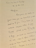 BORDEAUX (Henry). | Lettre autographe signée à la librairie Firmin-Didot.