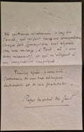 MARTIN DU GARD (Roger). | Réunion de six lettres autographes signées adressées à son assureur.