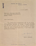 MALRAUX (André). | Lettre tapuscrite signée adressée au libraire-expert Georges Blaizot.