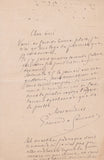 GONCOURT (Edmond de). | Lettres autographes signées à son architecte Frantz Jourdain.