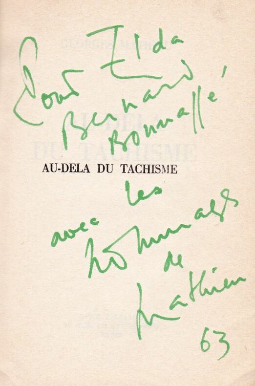 MATHIEU (Georges). | Au-delà du Tachisme.