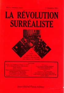 REVUES. | La Révolution surréaliste. N° 1 (1er décembre 1924) au n° 12 (15 décembre 1929).