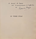 PONGE (Françis) et KERMADEC (Eugène de). | Le Verre d'eau. Recueil de notes et de lithographies.