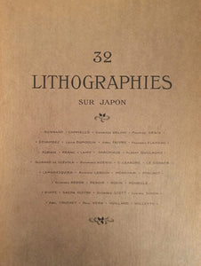 PREMIERE GUERRE MONDIALE | 32 lithographies sur Japon.