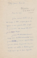 BATAILLE (Georges). | Lettre autographe signée adressée à Max-Pol Fouchet.