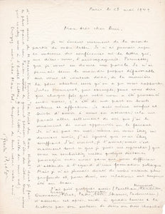 BRETON (André). | Lettre autographe signée adressée à Max-Pol Fouchet.