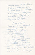 JOUHANDEAU (Marcel). | Lettre autographe signée adressée au libraire et éditeur Robert Laffont.