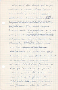 JOUHANDEAU (Marcel). | Manuscrit autographe sur la Nouvelle Revue française.