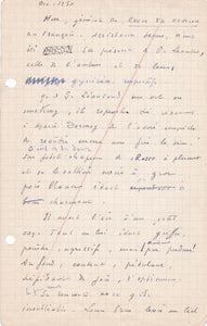 JOUHANDEAU (Marcel). | Manuscrit autographe sur Paul Léautaud et André Gide, daté de décembre 1950.