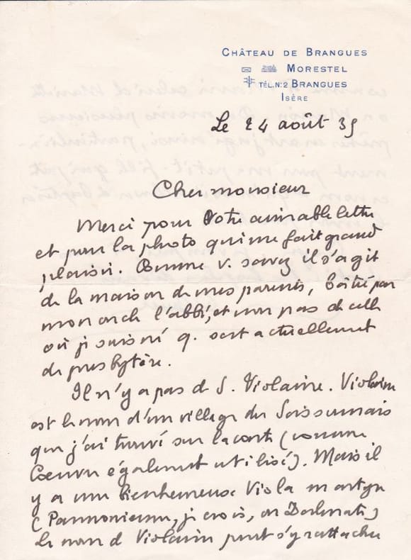 CLAUDEL (Paul). | Lettre autographe signée adressée à Henri Druart.
