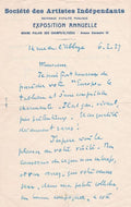 SIGNAC (Paul). | Trois lettres autographes signées adressées [au peintre Pierre Monteret].