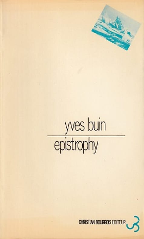 BUIN (Yves). | Epistrophy.