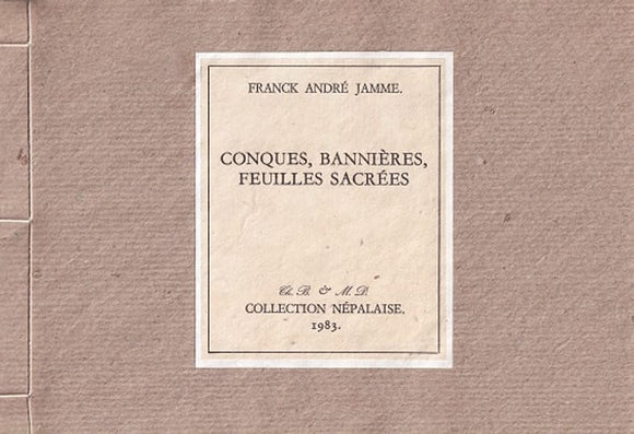 JAMME (Franck André). | Conques, bannières, feuilles sacrées.