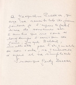 ZACCAR (Frédérique Genty). | Mon ami Joseph Delteil.