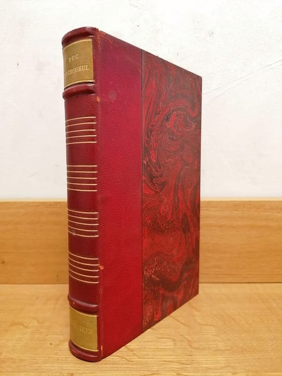 CHOISEUL (Etienne-François, duc de). | Mémoires du duc de Choiseul, 1719-1785.