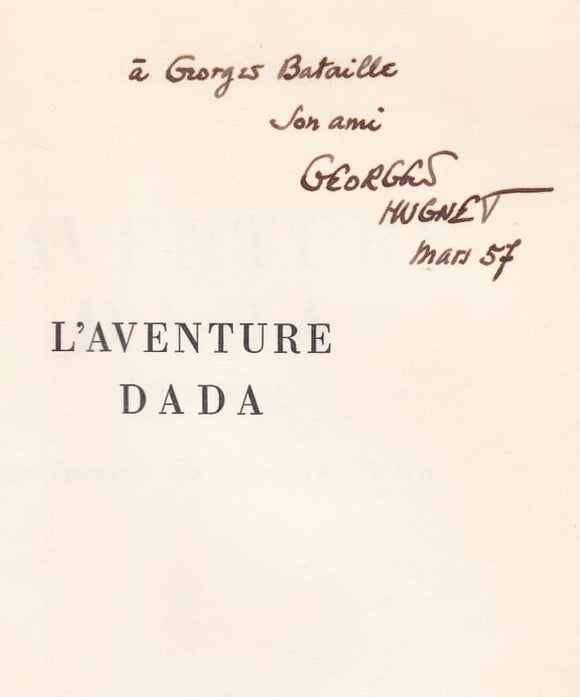 HUGNET (Georges). | L'Aventure Dada (1916-1922). Introduction de Tristan Tzara.