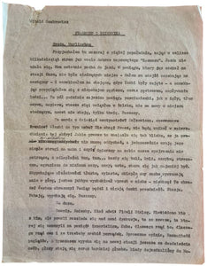 GOMBROWICZ (Witold). | Tapuscrit du chapitre XII du Journal. - Correspondance en polonais et en espagnol adressée à sa compatriote Alicia de Giangrande.