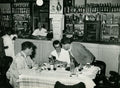 KESSEL | Photographie de Kessel au Maroc avec Marc Allégret (tirage argentique de l'époque au format 140 x 195 mm, cachet du photographe Robert Pigneux, vers 1954).